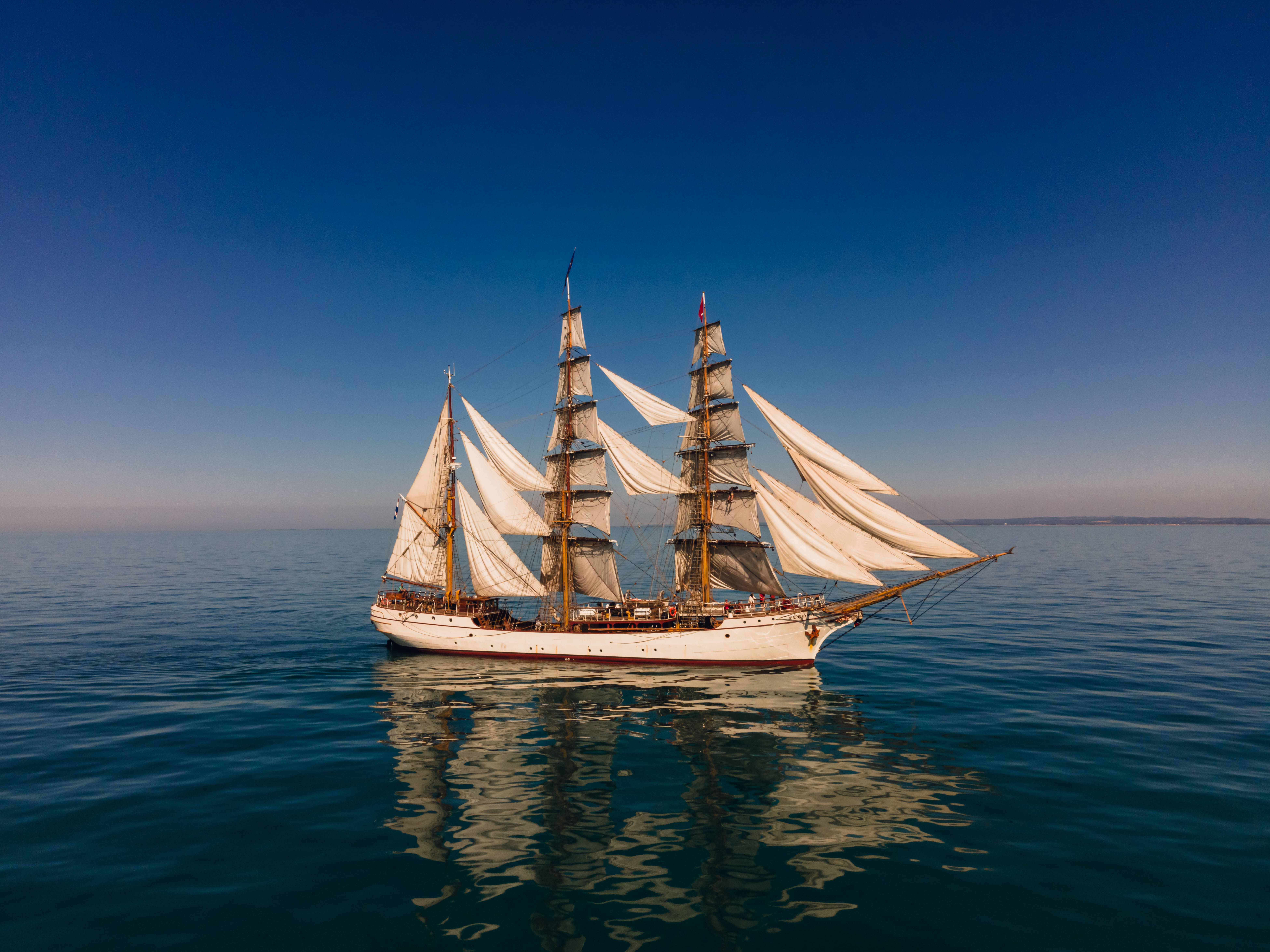 Bark EUROPA under full sail